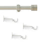Lenox Verona 1” Single Curtain Rod with Cylinder End Cap Finial Design