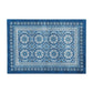 Vietri Medallion Block Print - Manteles individuales para interiores y exteriores, resistentes al agua y a las manchas, juego de 4