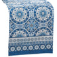 Vietri Medallion Block Print Stain & Water Resistant Indoor/Outdoor Table Runner