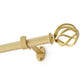 Walker 1” Single Curtain Rod with Cage Ball Finial