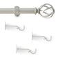Walker 1” Single Curtain Rod with Cage Ball Finial