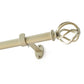 Walker 1” Single Curtain Rod with Cage Ball Finial