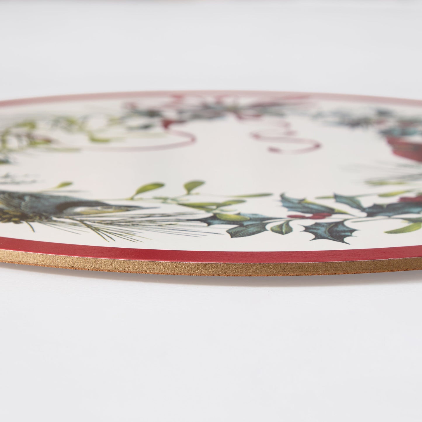 Lenox Holiday Winter Greetings Round Cork Placemat, Set of 4