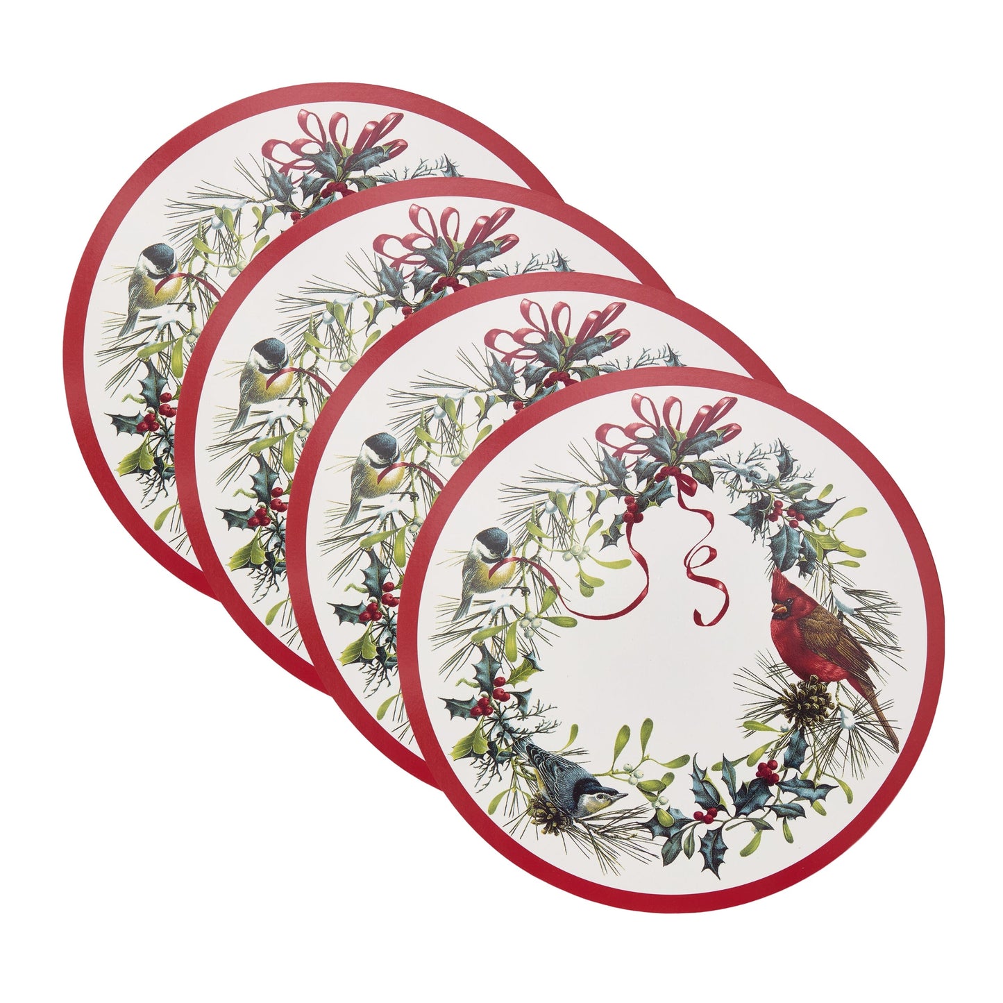 Lenox Holiday Winter Greetings Round Cork Placemat, Set of 4