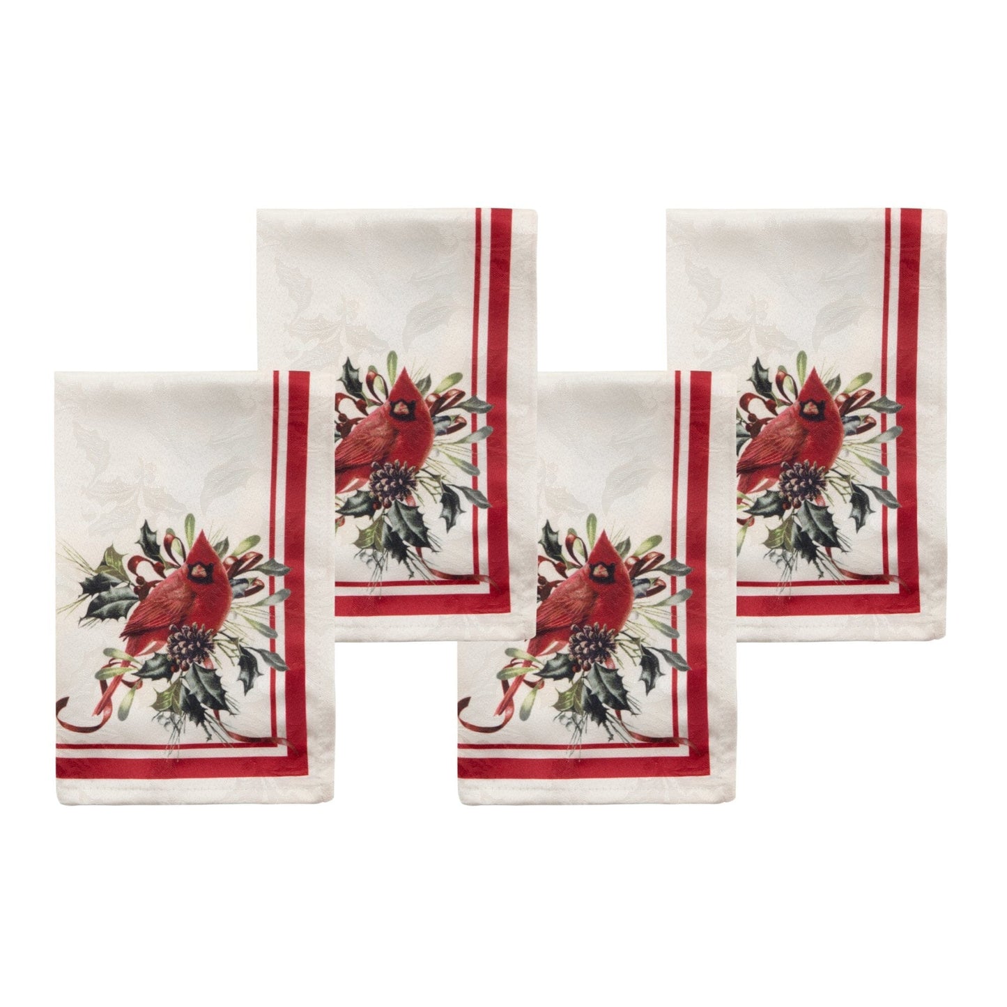 Lenox Holiday Winter Greetings Napkins, Set of 4