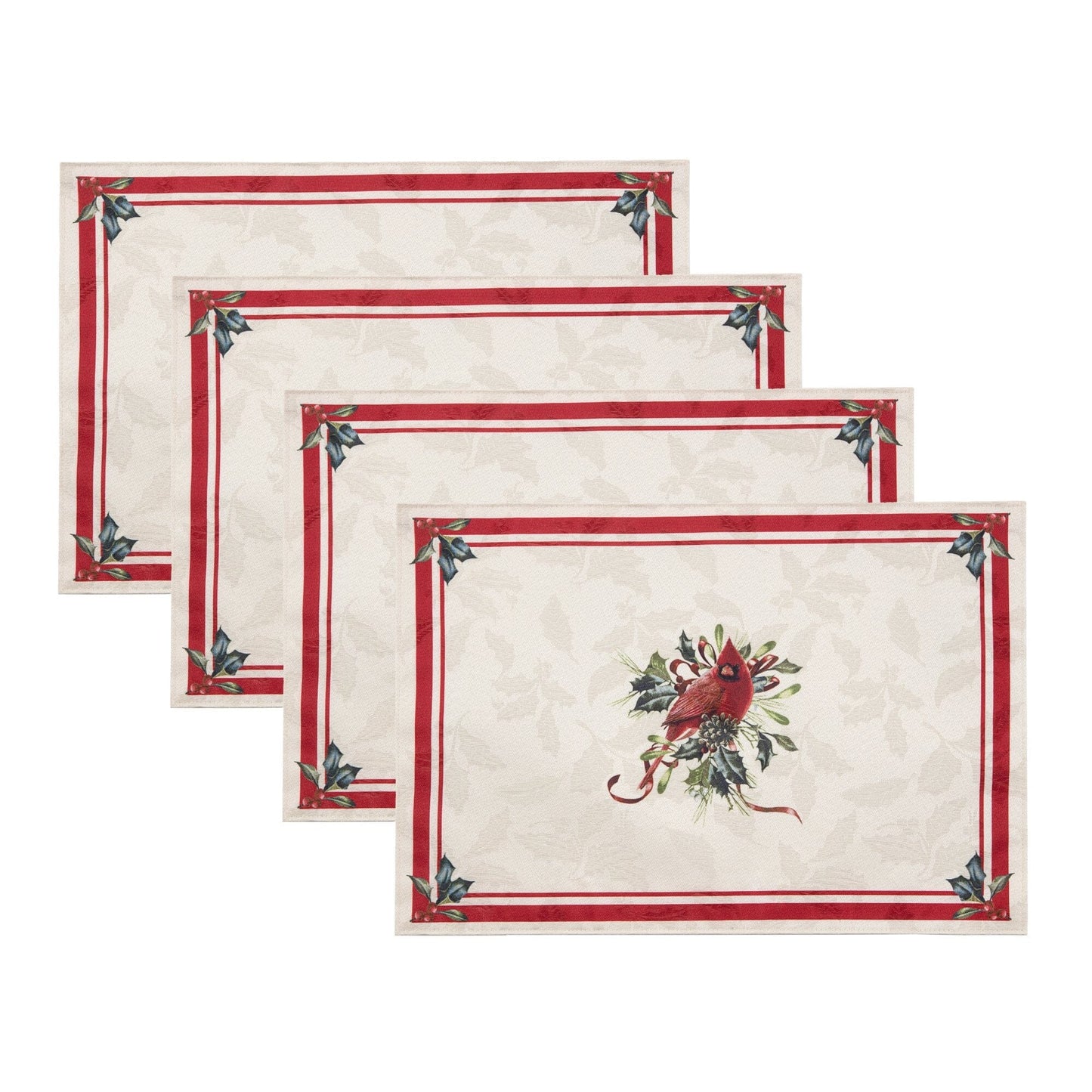 Lenox Holiday Winter Greetings Placemats, Set of 4