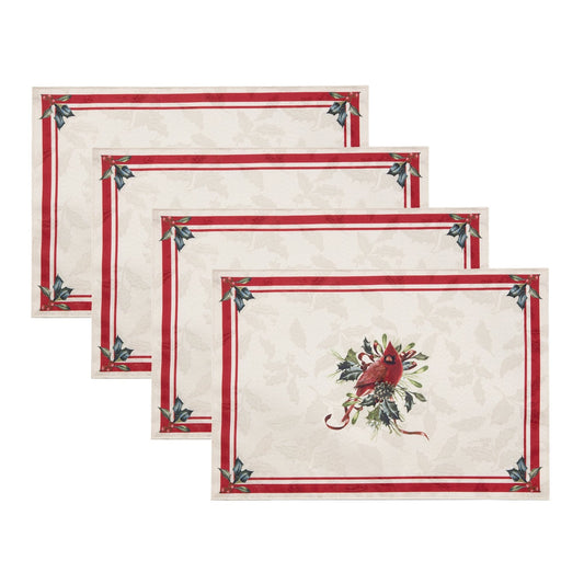 Lenox Holiday Winter Greetings Placemats, Set of 4