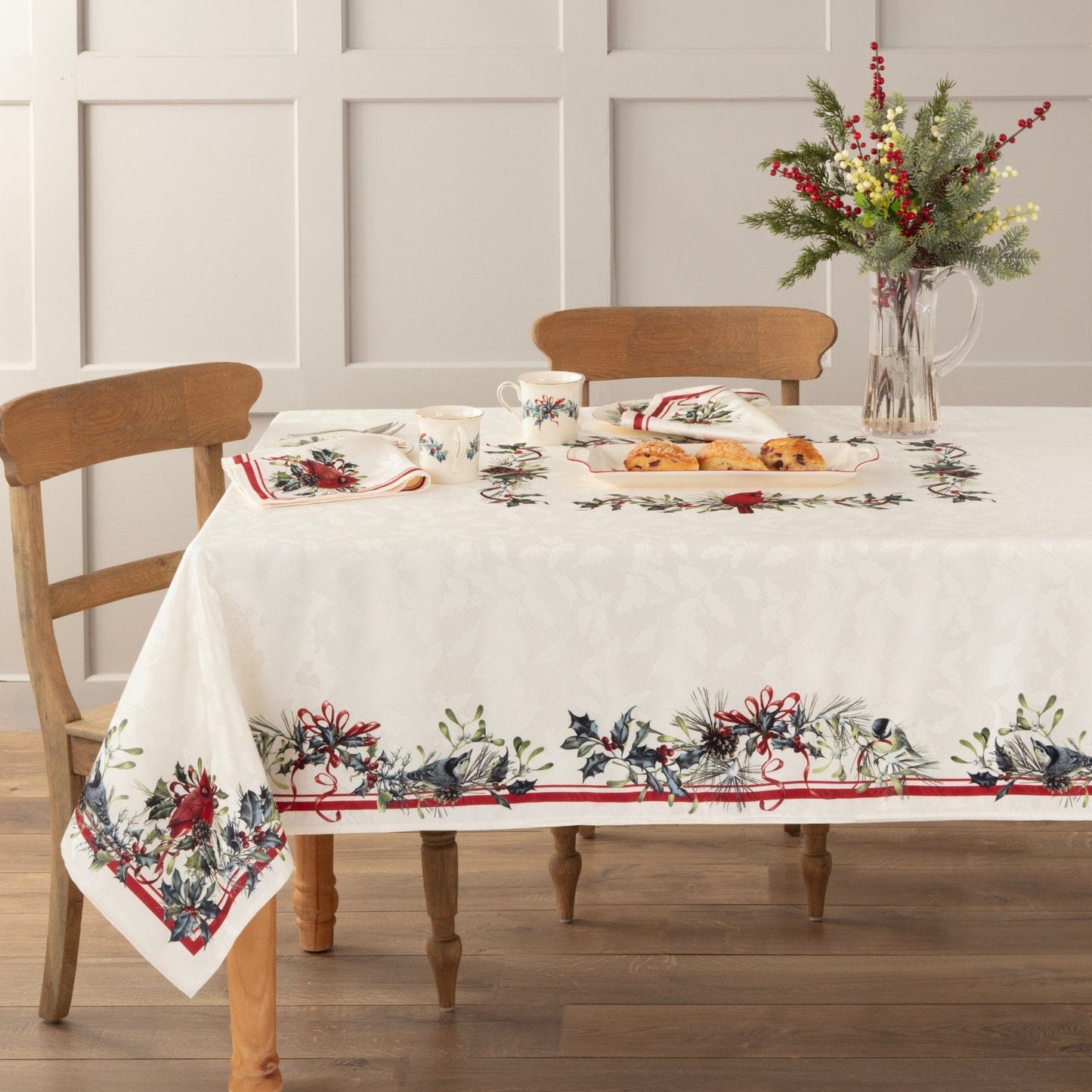 Lenox Holiday Winter Greetings Tablecloth
