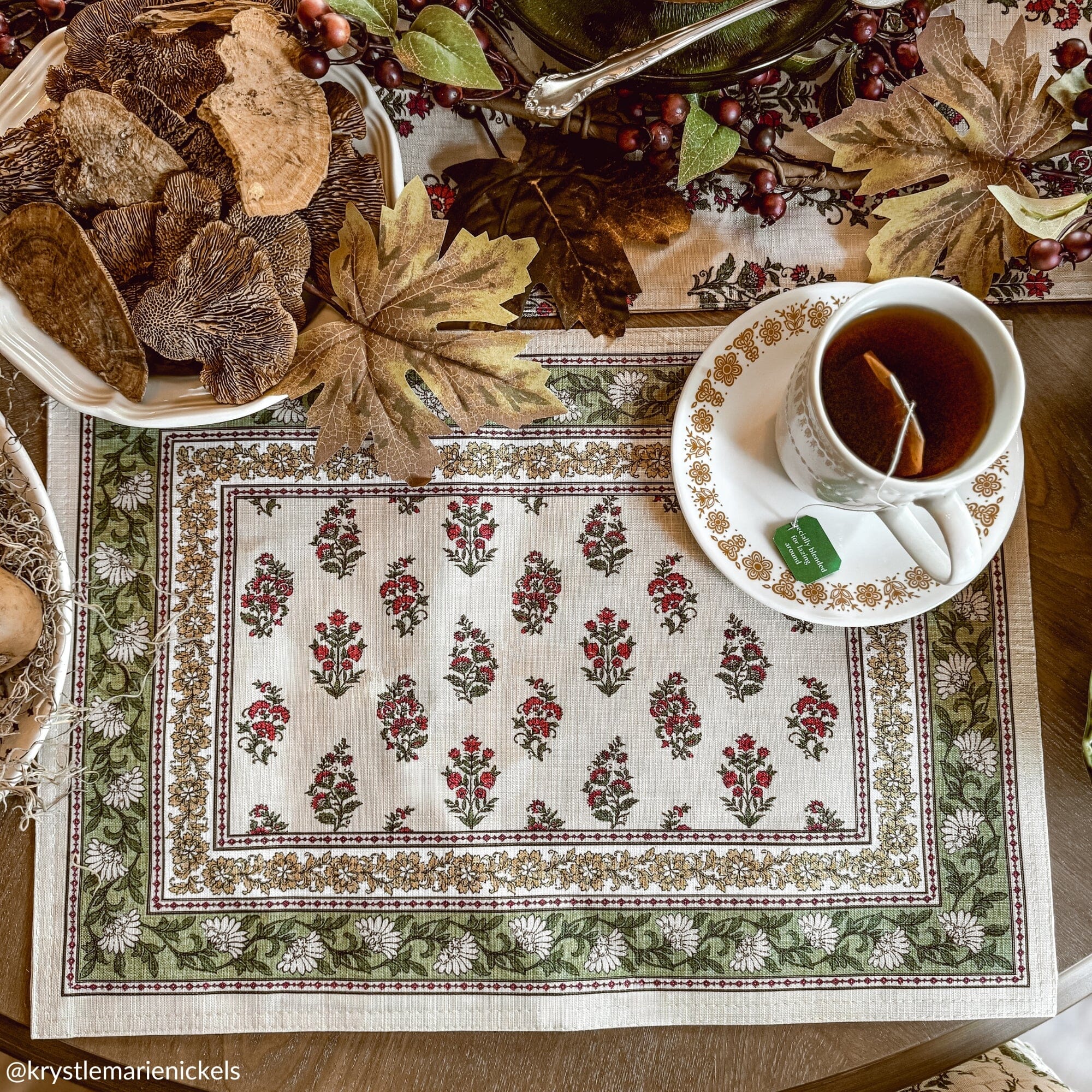 Nomad Harvest Block Print Placemats, Set of 4 – Threadmade Home