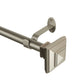 Florence 1" Window Drapery Single Curtain Rod with Stacked Square Finial