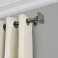 polyresin curtain rod with decorative finial