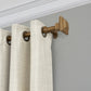 polyresin curtain rod with decorative finial