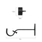 polyresin curtain rod with decorative finial