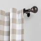 Cordelia 1" Window Drapery Single Curtain Rod with Globe Ball Finial