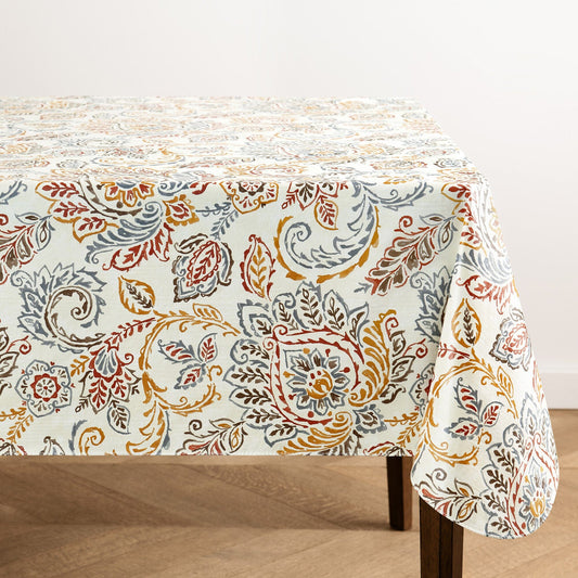 Mantel interior/exterior de vinilo estampado jacobeo floral Ava