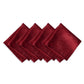 red set of 4 napkins