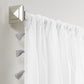 Bianca Semi-Sheer 100% Cotton Window Curtain with Tassels