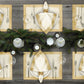 metallic placemat set of 4