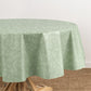 Camile Floral Scroll Damask Pattern Vinyl Indoor/Outdoor Tablecloth