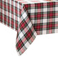 Christmas Classic Holiday Plaid Cotton Tablecloth