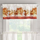 Autumn Pumpkin Grove Fall Tier Set and Valance-Elrene Home Fashions