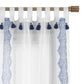 Shilo Boho Sheer Tab Top Window Curtain Panel with Tassels-Elrene Home Fashions