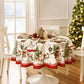 Snowman Winterland Holiday Snowflake Tablecloth-Elrene Home Fashions