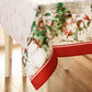 Snowman Winterland Holiday Snowflake Tablecloth-Elrene Home Fashions
