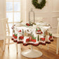 Vintage Christmas Tree Farm Holiday Tablecloth-Elrene Home Fashions