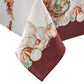 Holiday Turkey Bordered Fall Tablecloth
