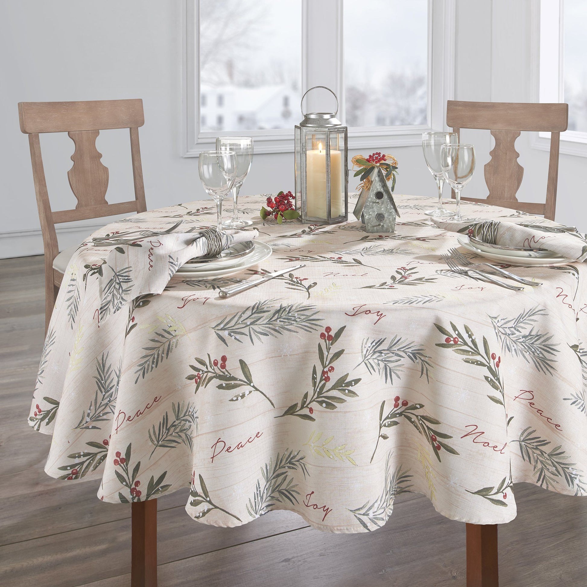 Holiday Tree Trimmings Tablecloth