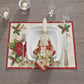 Red and White Poinsettias Napkin, Set of 4
