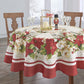 Red and White Poinsettias Tablecloth