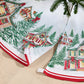 Storybook Christmas Village Holiday Round Tree Skirt