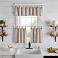 Tucker Ticking Stripe Button Tab Top Window Tier and Valance