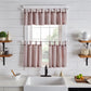 Tucker Ticking Stripe Button Tab Top Window Tier and Valance