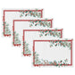 Winter Holiday Berry Placemat Set of 4