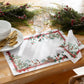 Winter Holiday Berry Napkin, Set of 4