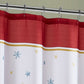 Santa’s Snowy Sleighride Holiday Fabric Shower Curtain