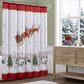 Santa’s Snowy Sleighride Holiday Fabric Shower Curtain
